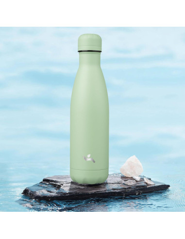 Botella de Agua Aislada Konokyo 500 ml Doble Pared Verde