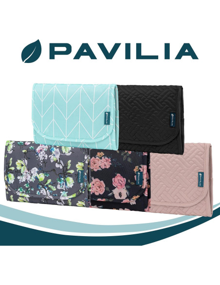 Organizador de Joyería Plegable Pavilia - Bolsa de Viaje Teal