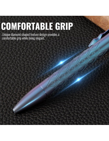 Bolígrafo de Titanio 9TiEDC TR-TAC2101 Azul Fino