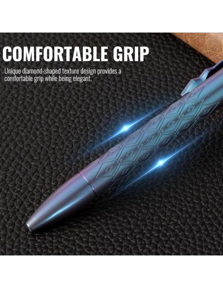 Bolígrafo de Titanio 9TiEDC TR-TAC2101 Azul Fino