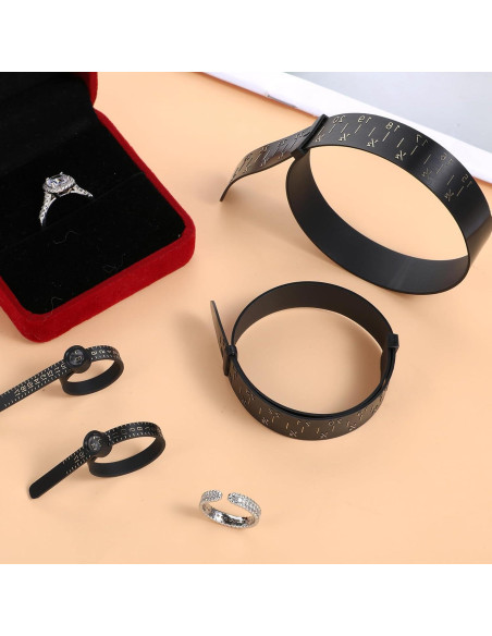 Kit Medidor de Tamaño de Anillo y Pulsera ElevateTech 2 Pcs