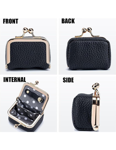 Caja de Joyería Mini de Cuero Genuino Noxozoqm Rosa