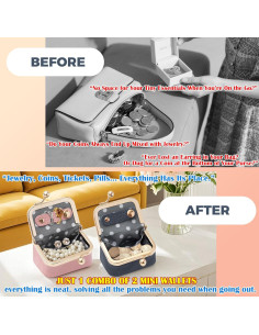 Paquete de 2 Organizadores de Joyería D95COCC Compactos 2