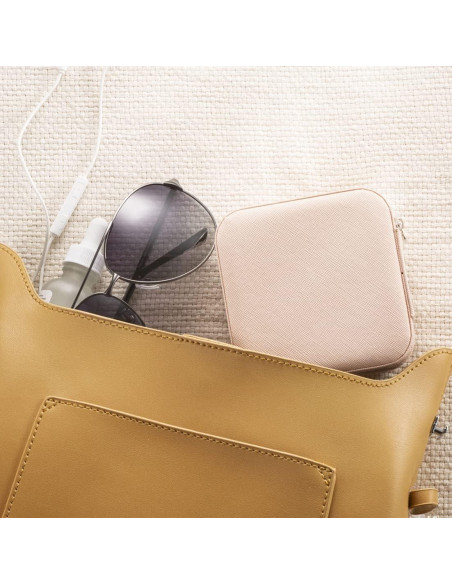 Estuche de Joyería de Viaje Pewmog Rosa 10x10x5 cm