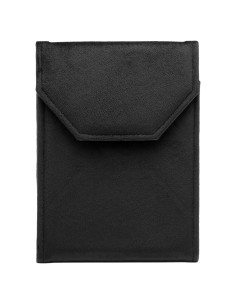 Caja de Joyería Portátil COWFEX de Terciopelo Negro 20.3x16.5 cm