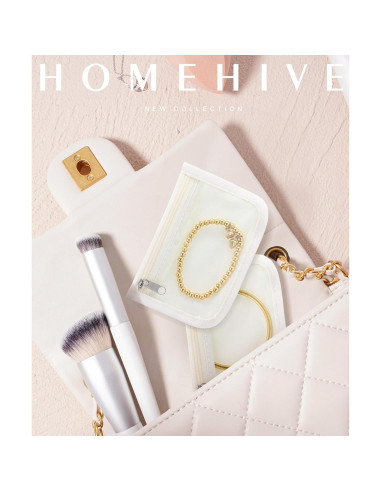 10 Bolsas de Joyería Transparente HOMEHIVE con Cremallera