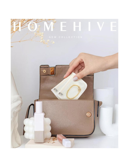 10 Bolsas de Joyería Transparente HOMEHIVE con Cremallera