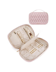Estuche de Viaje para Joyería BAGSMART Rosa 24.9x15.5cm