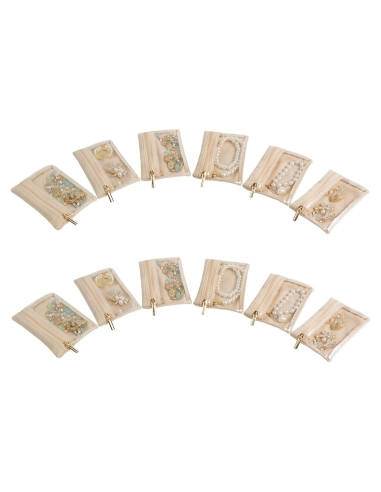 Estuche de Joyería de Viaje LFC FormuLa Beige 13x13x8.4cm