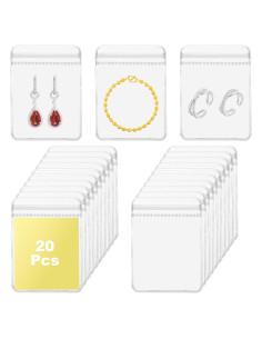 20 Bolsas de Joyería Antitarnish PVC Ymapinc 6x8 cm Transparente
