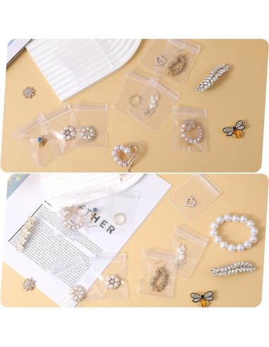 20 Bolsas de Joyería Antitarnish PVC Ymapinc 6x8 cm Transparente