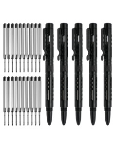 Conjunto de 5 bolígrafos tácticos Origin-Joy EDC negro