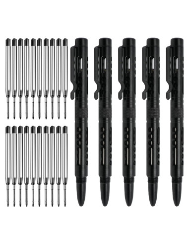 Conjunto de 5 bolígrafos tácticos Origin-Joy EDC negro