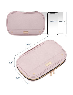 Estuche de Joyería NISHEL Rosa Organizador Compacto 24.1x14cm 2