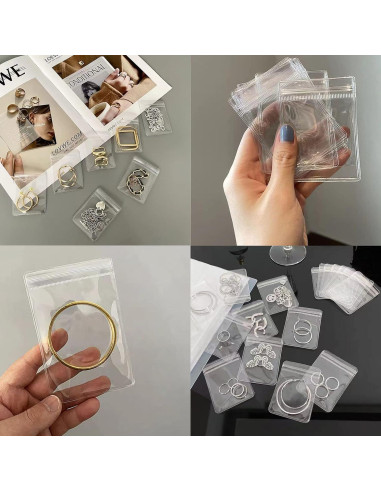 Organizador de Joyería Plegable IKJNMLP Rosa 70 Bolsillos