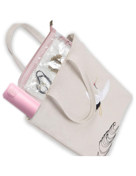 Organizador de Joyería Plegable IKJNMLP Rosa 70 Bolsillos