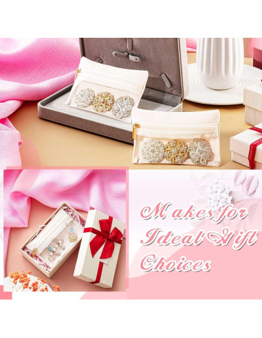 Organizador de Joyería de Viaje Uiifan 50 Bolsas Franela