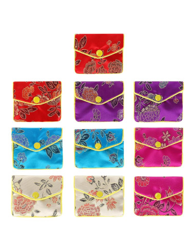 Bolsas de Regalo de Seda LETURE - 10 Piezas para Joyería