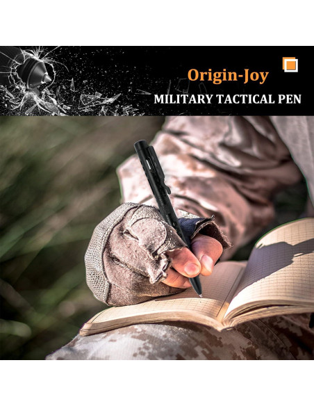 Conjunto de 5 bolígrafos tácticos Origin-Joy EDC negro