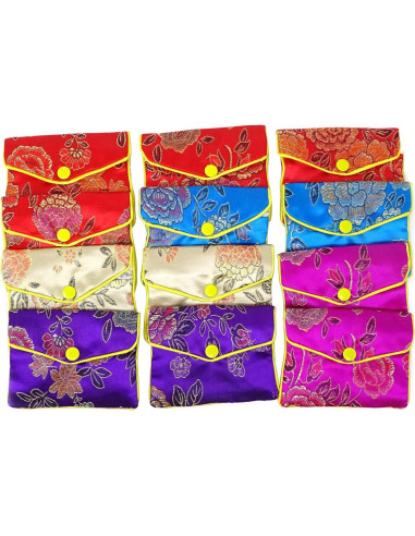 Bolsa de Seda para Joyería Honbay 12PCS Brocade Bordada M