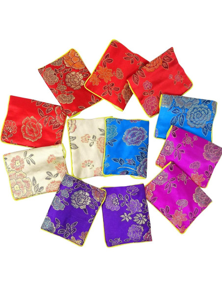 Bolsa de Seda para Joyería Honbay 12PCS Brocade Bordada M