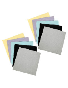 10 Paños de Limpieza de Joyería Microfibra Premium 8x8cm