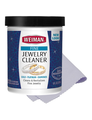 Limpiador de Joyería Weiman 198 g con Cepillo - Brillo Oro y Diamantes