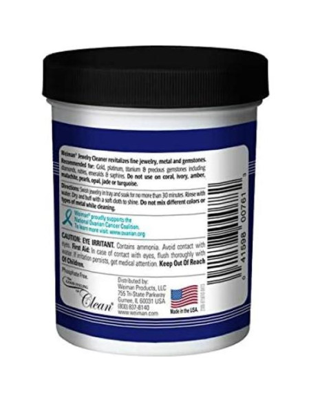 Limpiador de Joyería Weiman 198 g con Cepillo - Brillo Oro y Diamantes