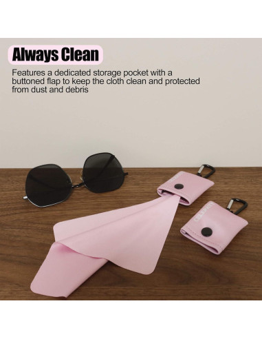 Paño de limpieza de microfibra portátil Jiamicrofiber rosa