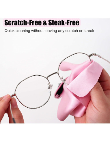 Paño de limpieza de microfibra portátil Jiamicrofiber rosa