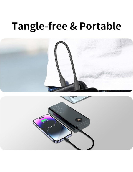 Cable USB C a Lightning 0.5m Cenepor 3Pack Carga Rápida