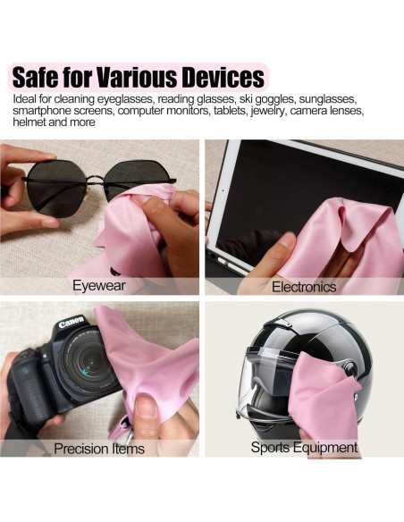 Paño de limpieza de microfibra portátil Jiamicrofiber rosa