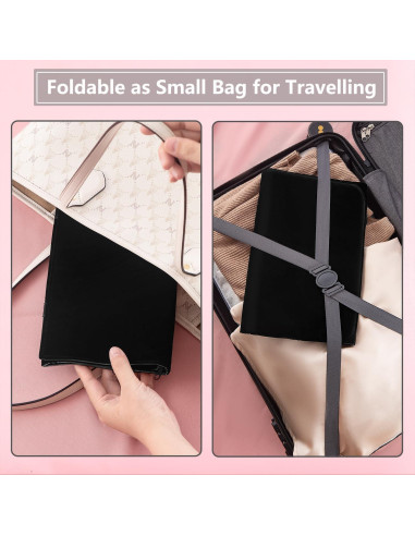 Organizador de Joyería de Viaje TEMUORG Plegable 6 Bolsillos