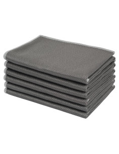 Paño de Limpieza de Microfibra SINLAND 6 Unidades 40.64x40.64 cm Gris