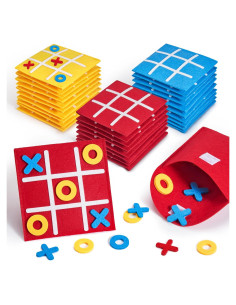 Juego de Mesa Tic Tac Toe JoyCat - Paquete de 48 Mini Tableros