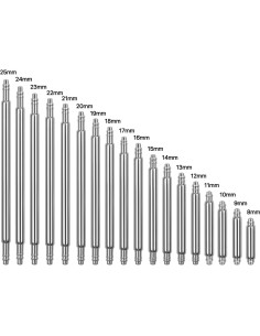 Juego de Barras de Resorte Flexzion 360 Pcs para Reloj 8-25mm 2