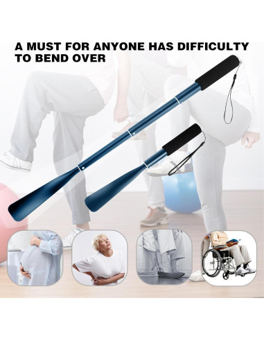 Calzador Retráctil JJDPARTS de Aluminio 36.8-94 cm Unisex