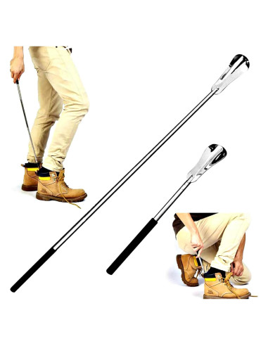 Cuchara para zapatos ajustable Fanwer de acero inoxidable 31-65 cm
