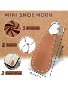 Mini Cuchara para Calzar Senbers 9.4 cm Acero Inoxidable 2