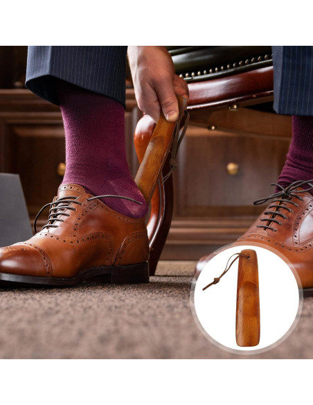 Juego de 2 Cuernos de Zapato de Madera Gandeer 38cm y 15.5cm