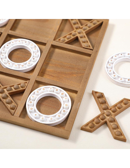 Juego de Tres en Raya Rotatingpals Madera 27x27cm Portátil