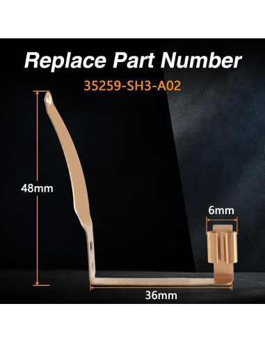 Conectores de zapato de volante EVRBUL 2PCS para Honda CRX/Civic