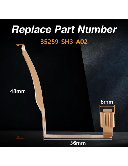 Conectores de zapato de volante EVRBUL 2PCS para Honda CRX/Civic