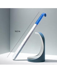 Cuerno de zapato de acero inoxidable 42 cm para hombres y mujeres 2