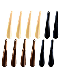 12 Cuernos de Zapato de Plástico Ergonomicos para Viaje