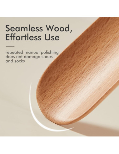 Cuchara para Calzado CHOSIN 2 Piezas Madera Ergonomica