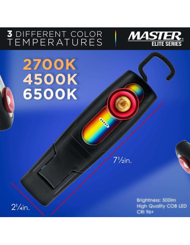 Luz de coincidencia de color LED Master Elite 500 Lúmenes