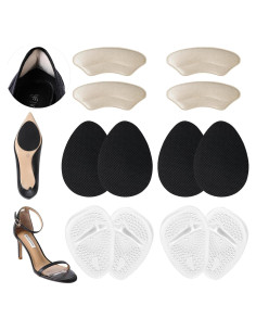 6 Pares Almohadillas para Talones y Zapatos Ashoesert Beige