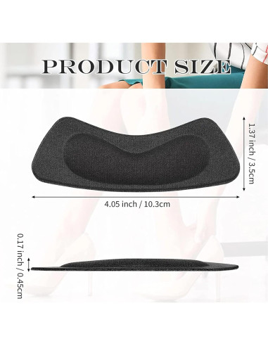 Almohadillas para Talones Hotop 6 Pares Mujeres Adhesivas