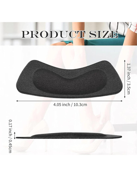 Almohadillas para Talones Hotop 6 Pares Mujeres Adhesivas